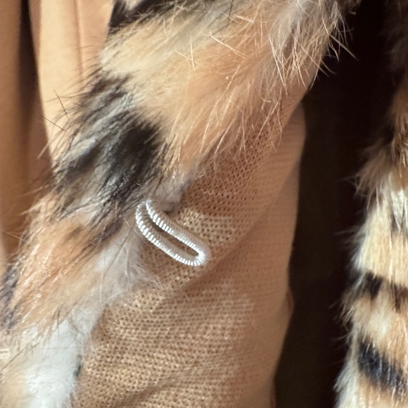 LilliAnn Fashions Vintage 60's Coat- Genuine Rabbit fur leopard print Coat S/M - Picture 5 of 11